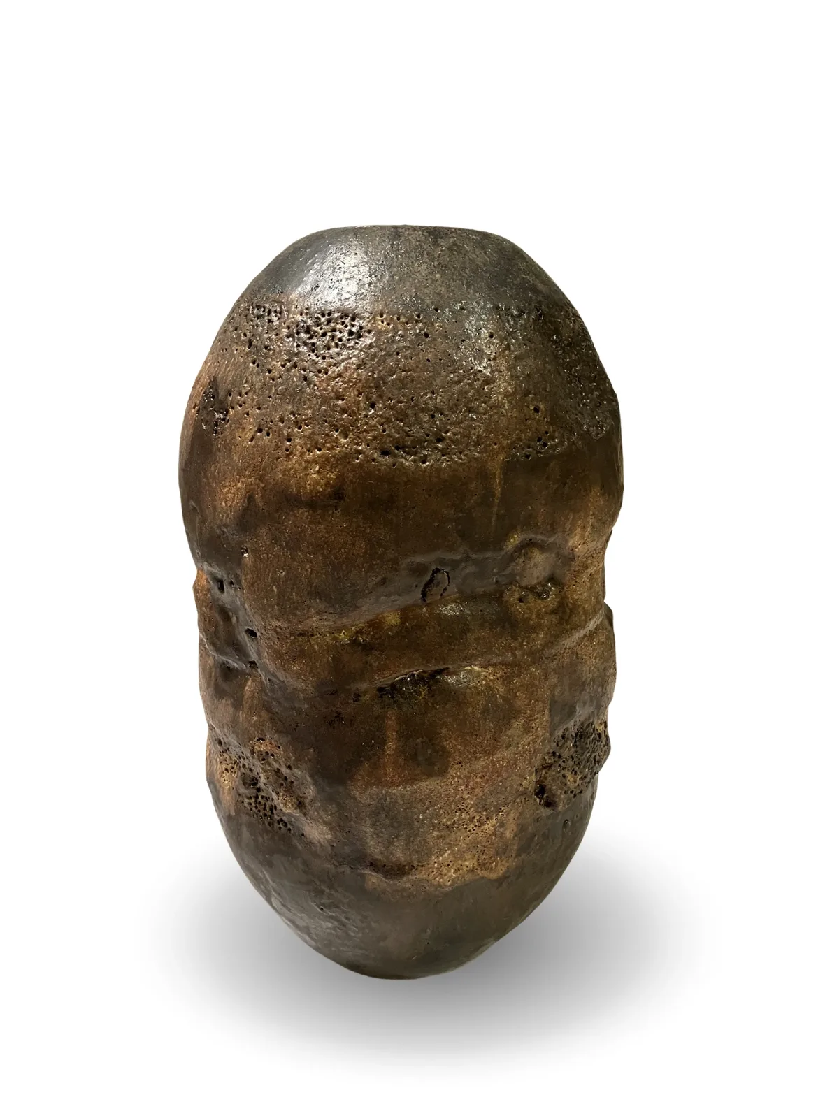 Rounded Volume 06, hand-built ceramic by Yael Aloni-Netzer