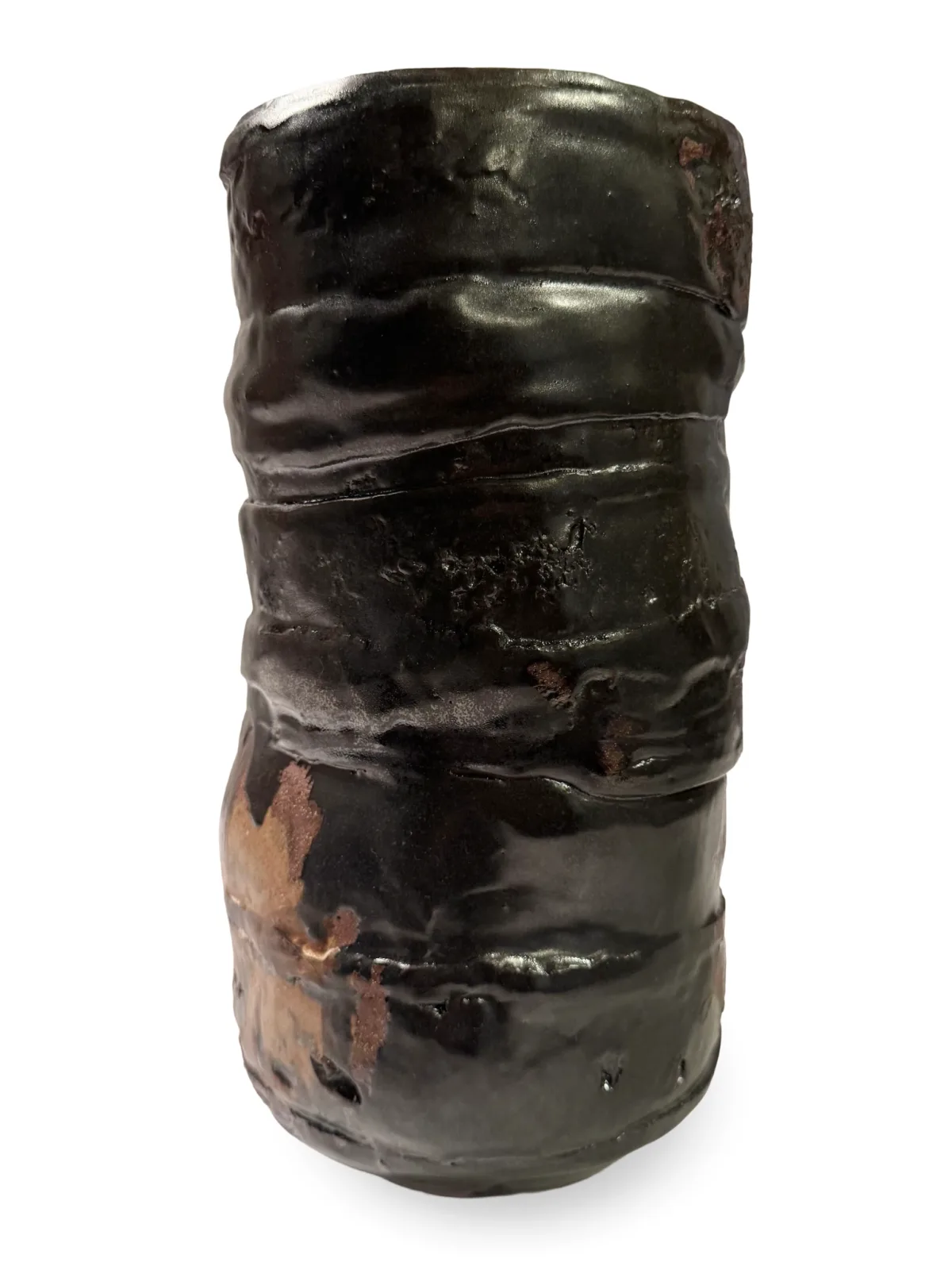 Layered Tower 05, hand-built ceramic by Yael Aloni-Netzer